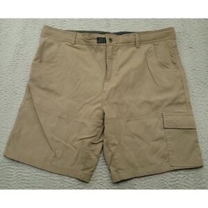 Gerry Men's 38 (39) Cargo Shorts Khakis Nylon Stretch‎ Olive On The Go Adventure